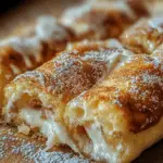 Rollitos crujientes de queso crema y canela keto