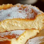 Pastel de Queso Cremoso con Toque de Azúcar Glass