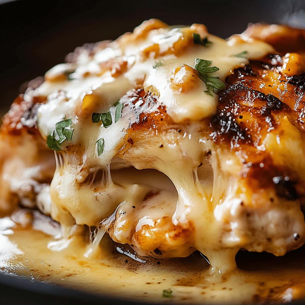 Pollo al Estilo Texas Roadhouse con Queso Jack Cremoso