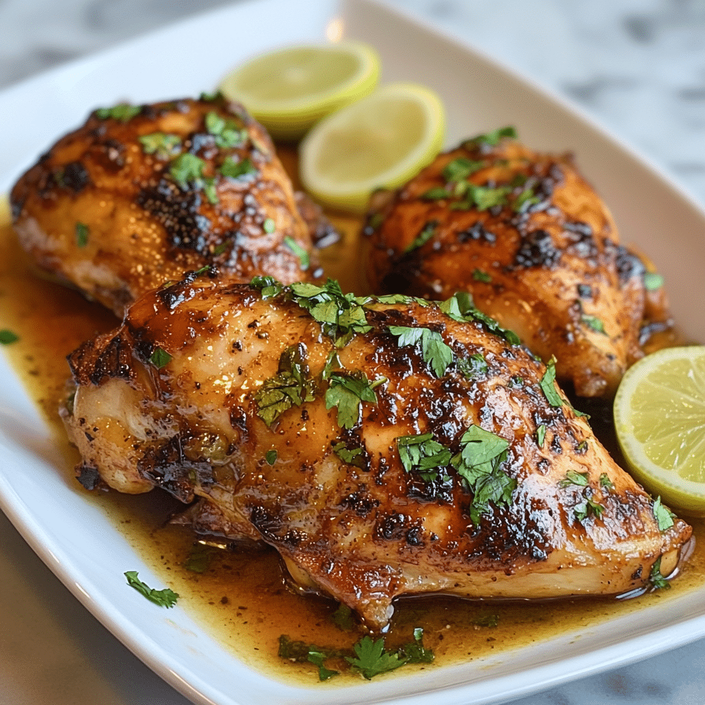 Muslos de Pollo Asados con Limón, Orégano y Ajo 51 Muslos de Pollo Asados con Limón, Orégano y Ajo