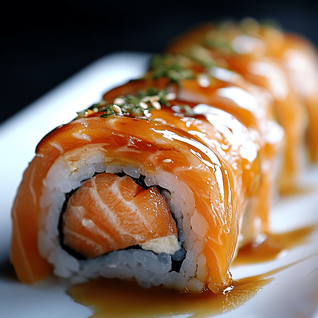 Horneado de Sushi de Salmón