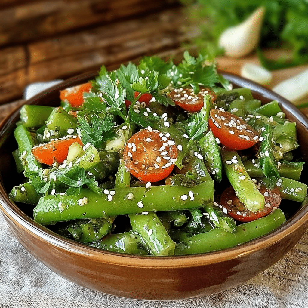 Ensalada templada de judías verdes 🌱🥗🥒