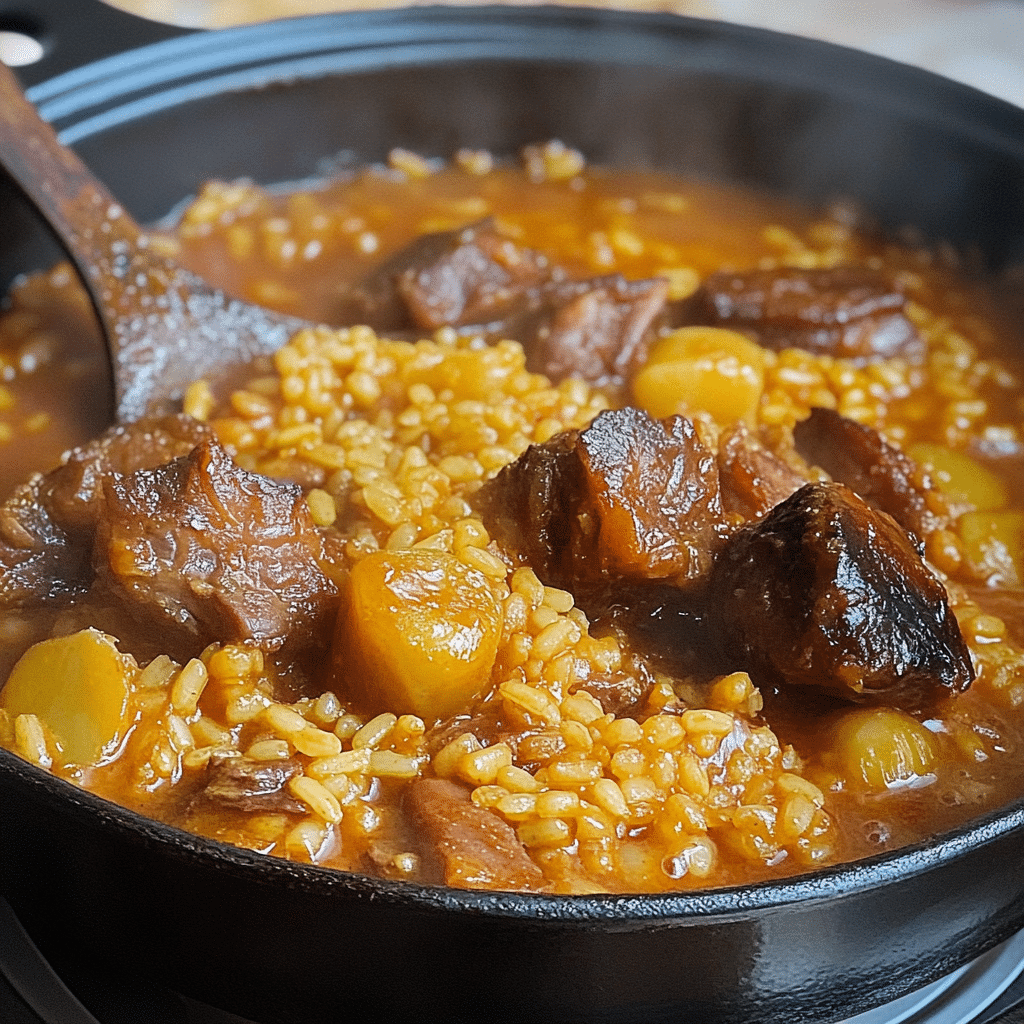 Arroz meloso con costillas y alcachofas 67 Arroz meloso con costillas y alcachofas