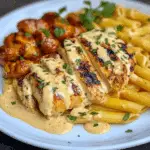 Pollo a la Parrilla con Pasta en Salsa Cremosa