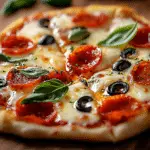 Pizza Casera con Queso Fundido 105 Pizza Casera con Queso Fundido