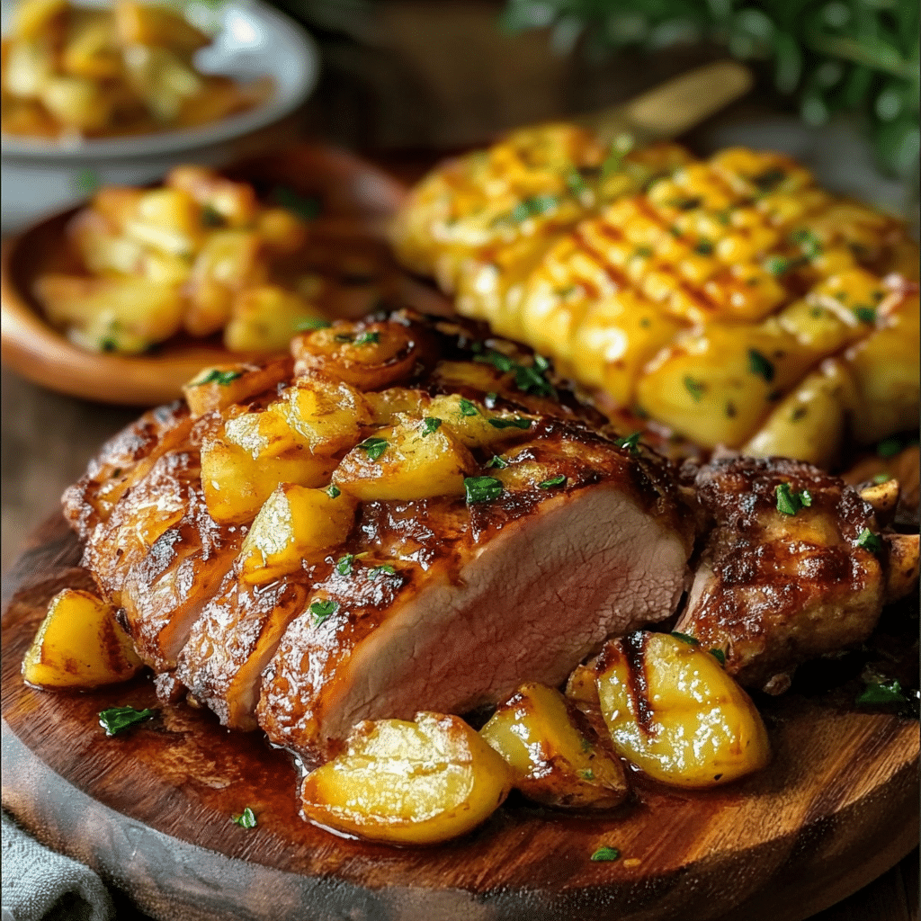 Chuleta de Cerdo con Piña