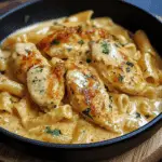 Pollo con Pasta en Salsa Cremosa