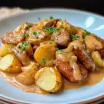 Salchichas y Patatas Cremosas