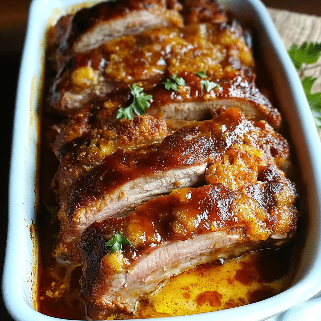 Costillas al Horno con Cerveza