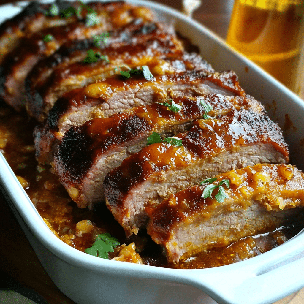 Costillas al Horno con Cerveza