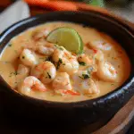 Crema de Mariscos con Cangrejo y Camarones
