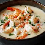Sopa de Mariscos Cremosa con Cangrejo y Camarones