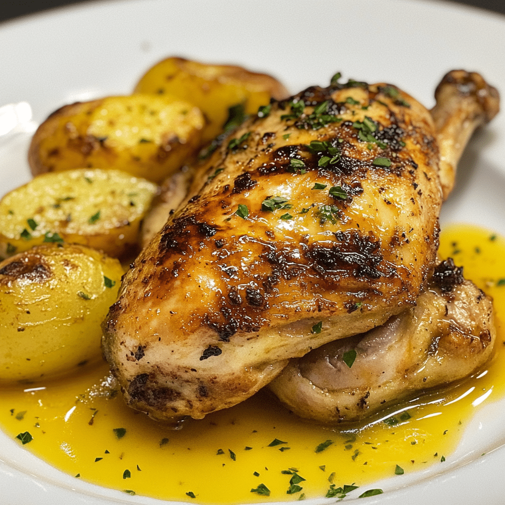 Muslos de Pollo Asados con Mantequilla y Ajo 47 Muslos de Pollo Asados con Mantequilla y Ajo