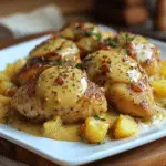 Pollo Cremoso con Mostaza de Dijon y Puré de Patatas