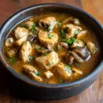 Sopa de Pollo y Champiñones Asada