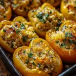 Pimientos Rellenos Vegetarianos con Arroz Deliciosos