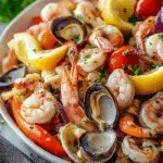 Ensalada Italiana de Mariscos Frescos y Deliciosos