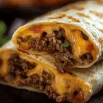 Wraps de Carne con Queso Nacho – ¡Un Snack Irresistible para Compartir!