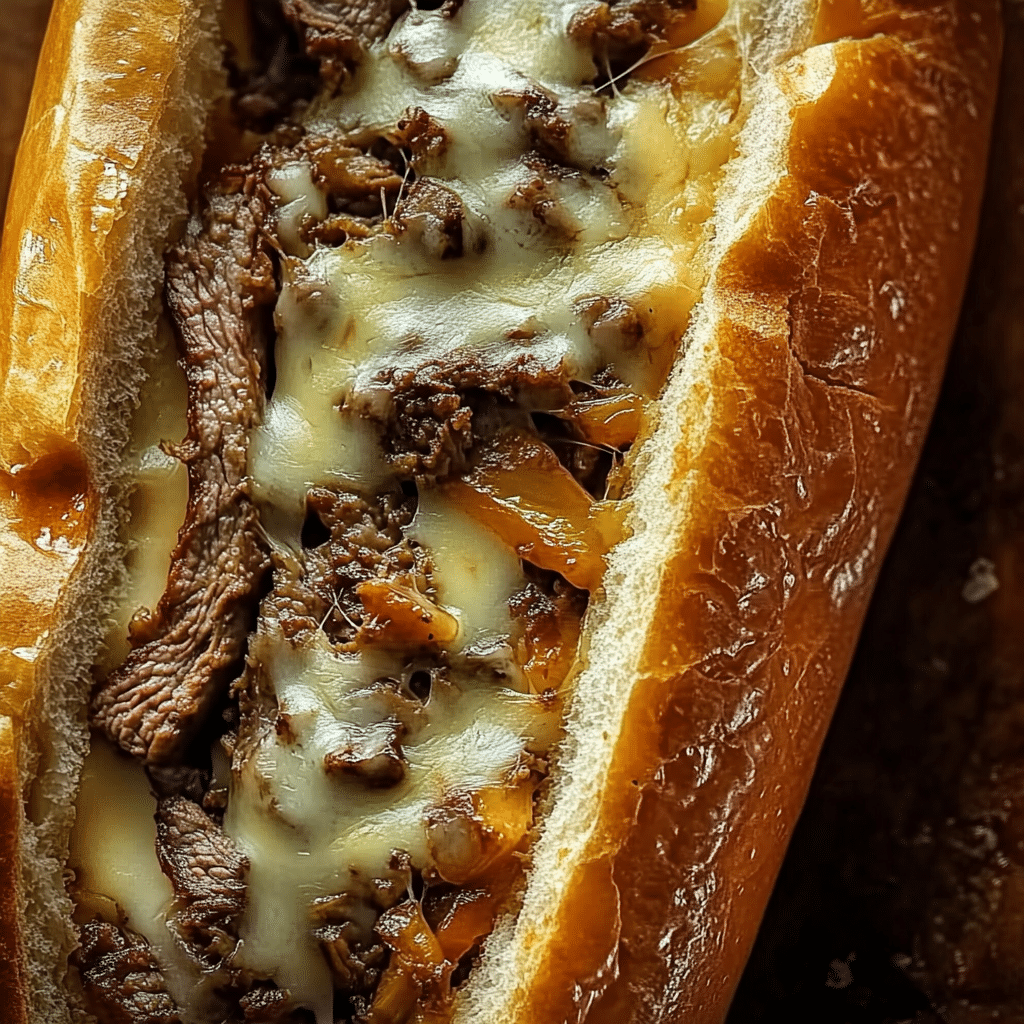 Sándwich Philly Cheesesteak al Ajo Francés: ¡un festín irresistible! 83 Sándwich Philly Cheesesteak al Ajo Francés: ¡un festín irresistible!