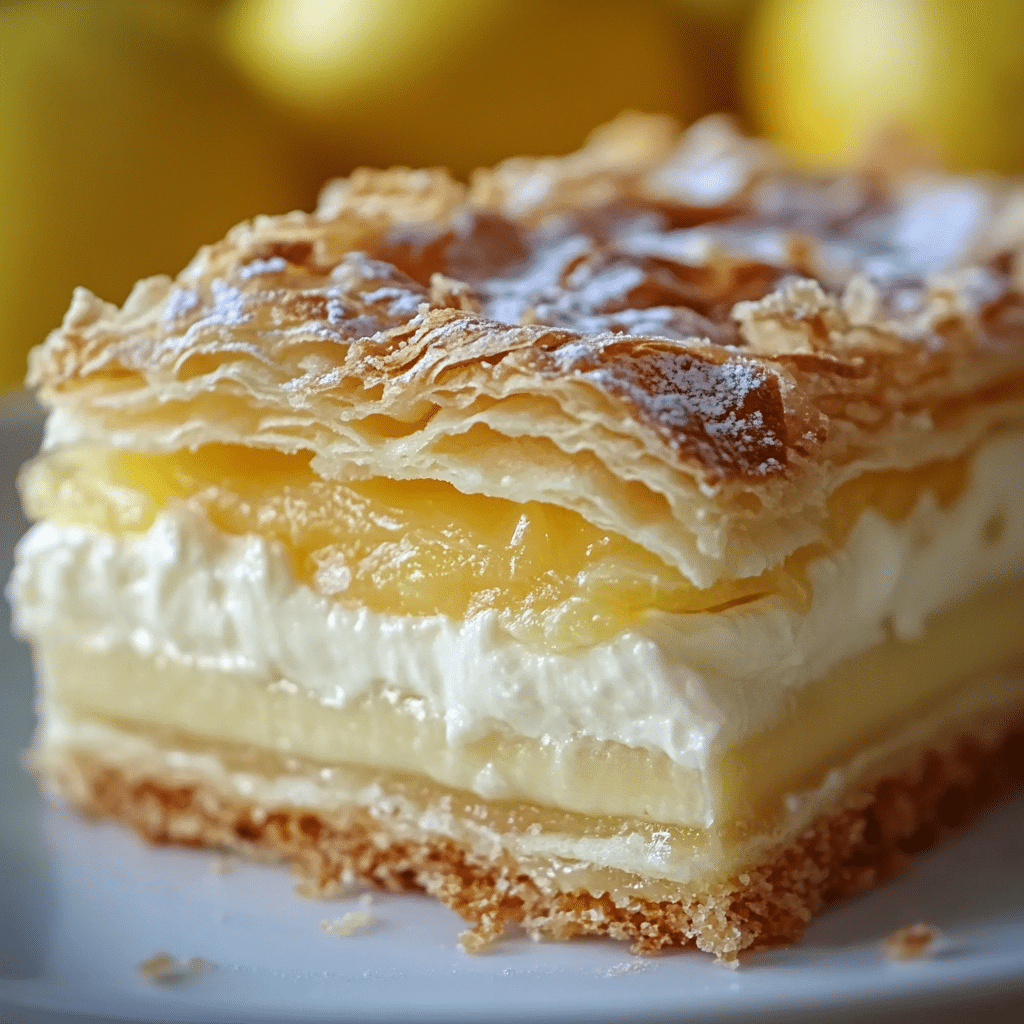 Delicioso Pastel Italiano de Crema de Limón