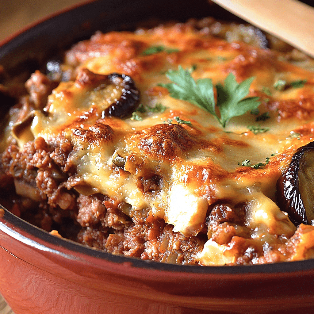 Lasaña Griega: Berenjena y Carne Molida Exquisita