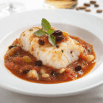 Bacalao con Tomate: Sabor Tradicional con Pasas y Piñones