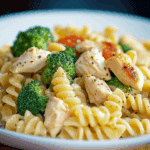 Pasta con Pollo y Brócoli
