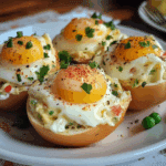 Huevos rellenos de ensaladilla rusa
