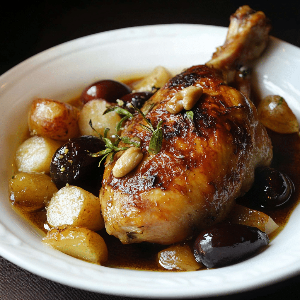 POLLO ASADO CON FRUTOS SECOS