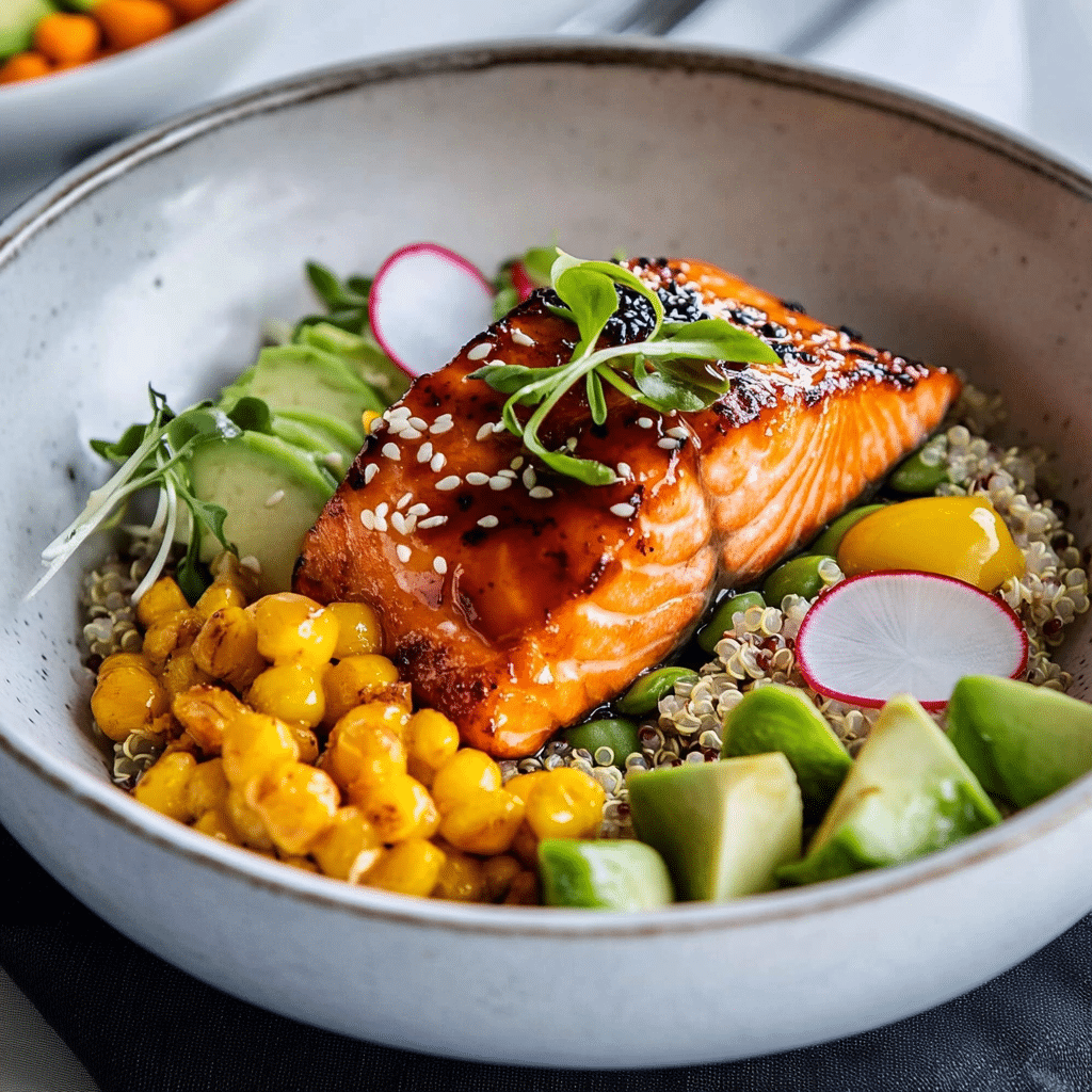 Bol de Salmón: Delicioso Plato Saludable y Nutritivo