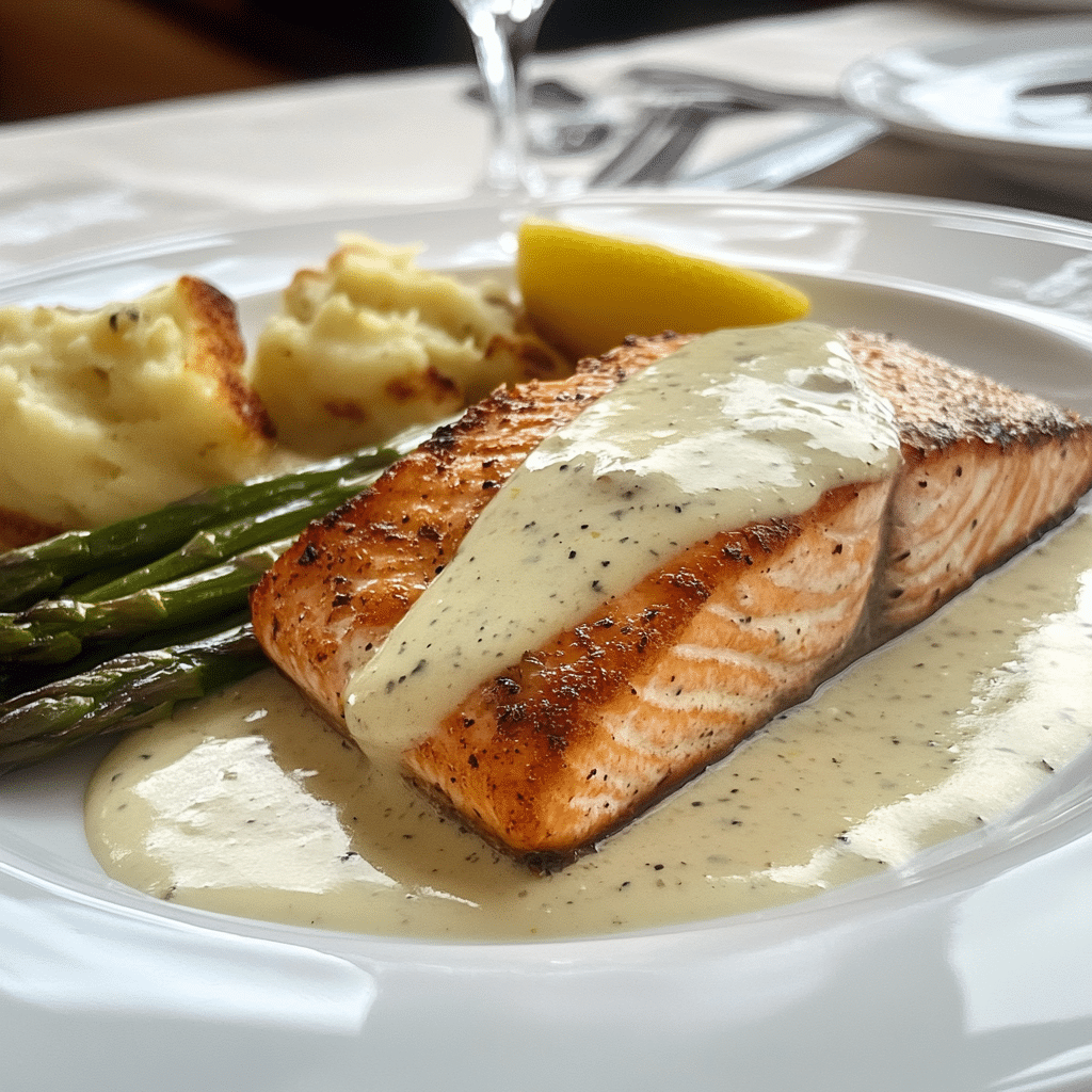 Salmón en Salsa: Exquisito Plato de Ajo y Limón