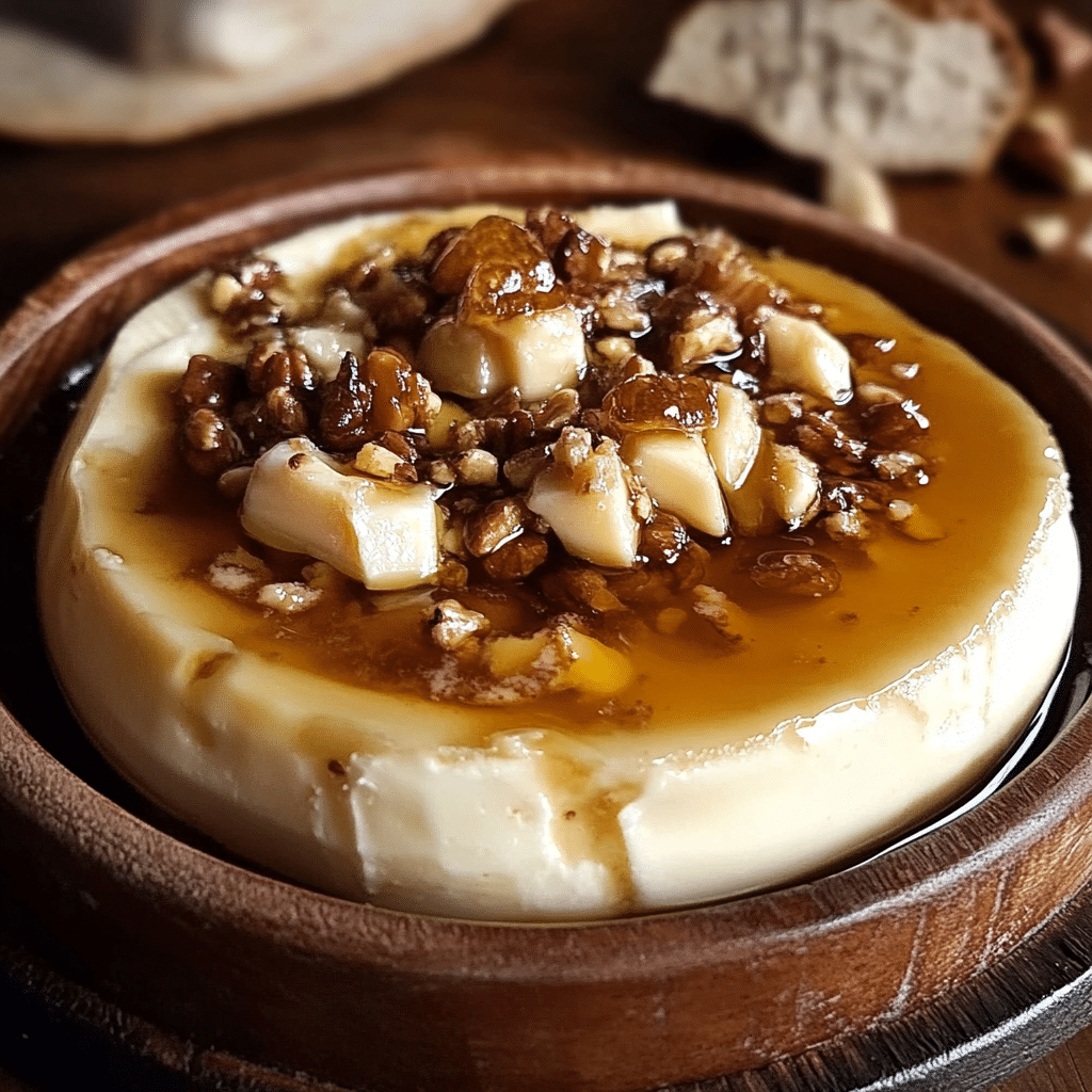 Queso de Cabra al Horno con Miel, Nueces y Romero