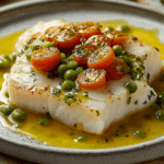 Bacalao al pilpil de cítricos con guisantes 79 Bacalao al pilpil de cítricos con guisantes