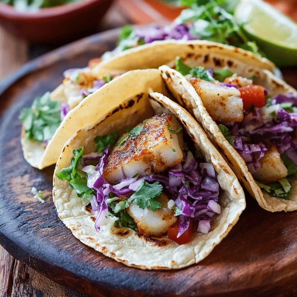 Tacos de Pescado al Estilo Baja