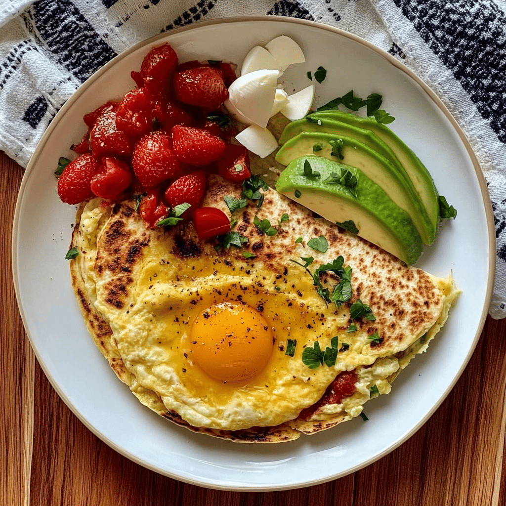 Tortilla integral con huevo