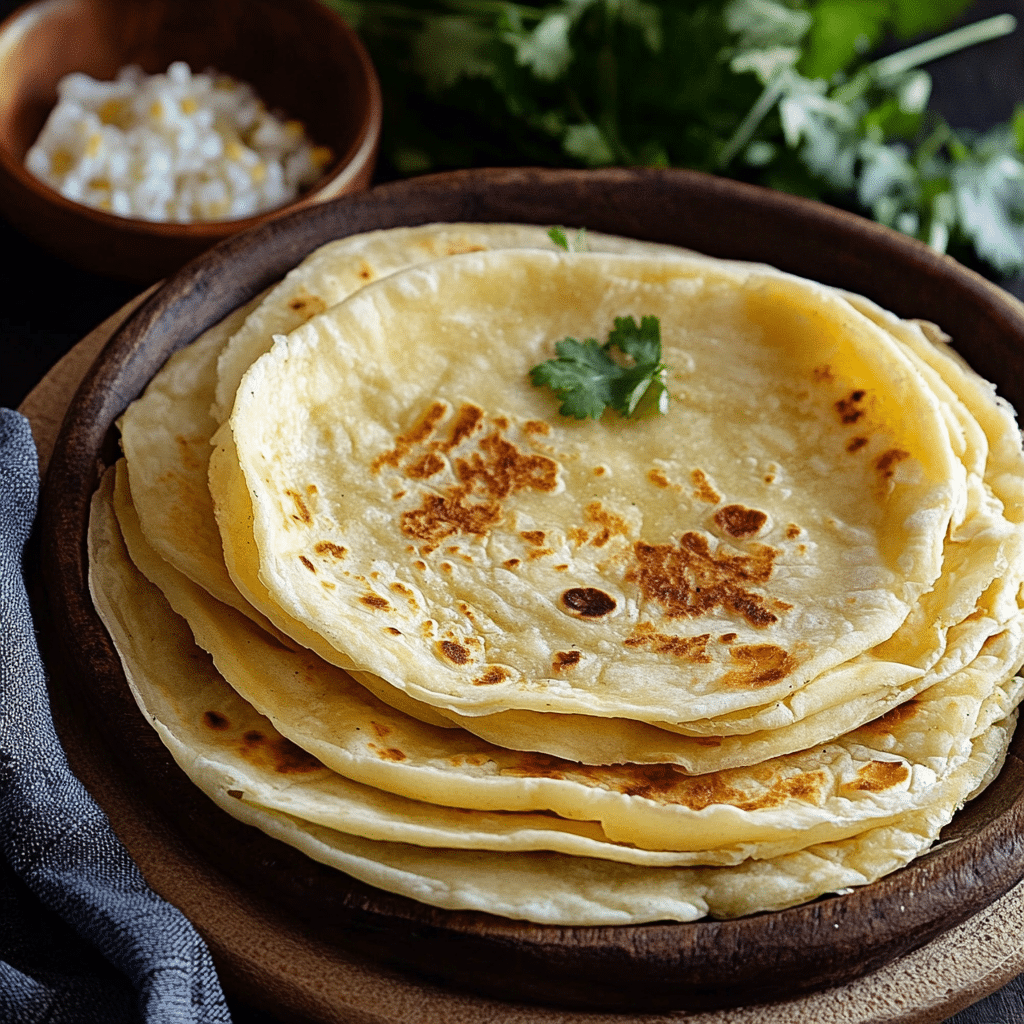 Tortillas de harina con cebollín
