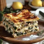 Lasaña Cremosa de Espinacas y Champiñones: Fácil y Rica