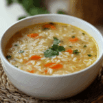Sopa de Arroz: Plato Caliente y Lleno de Sabor