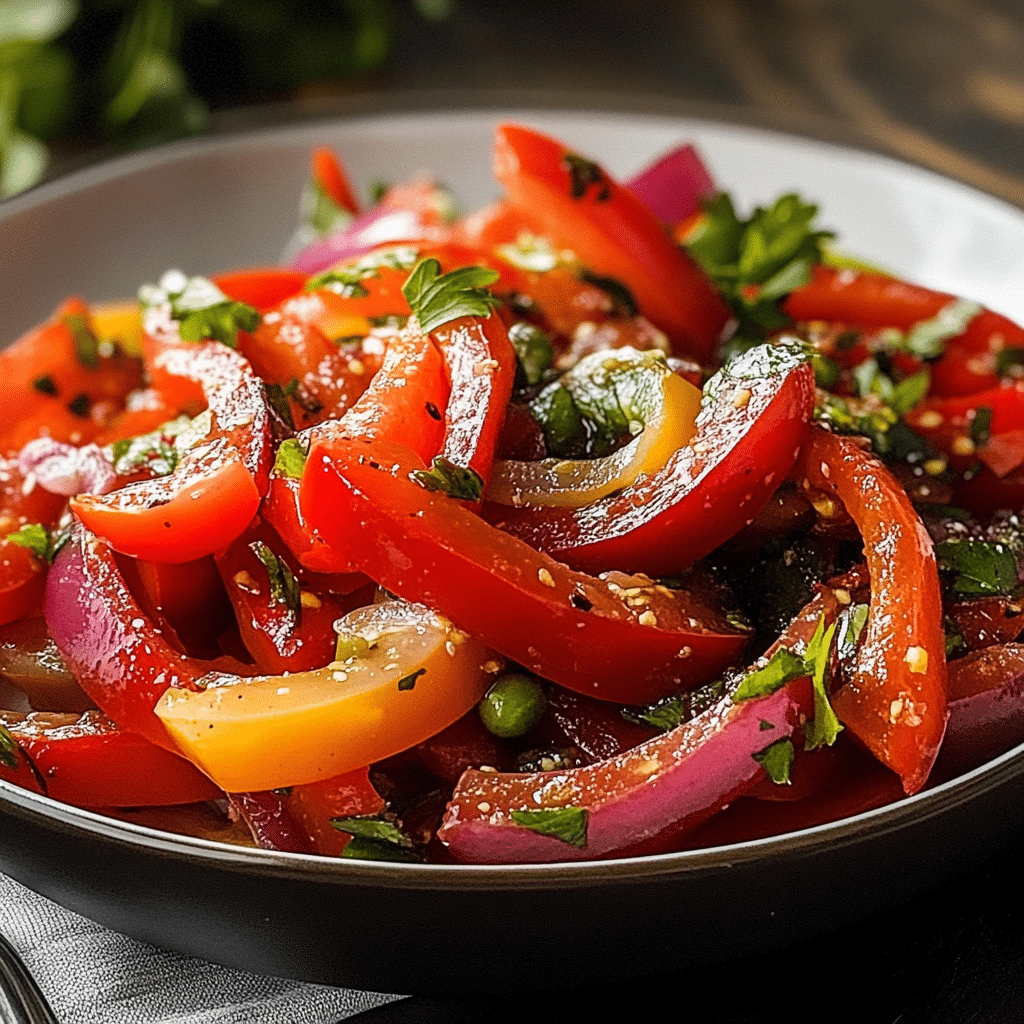 Ensalada de pimientos asados