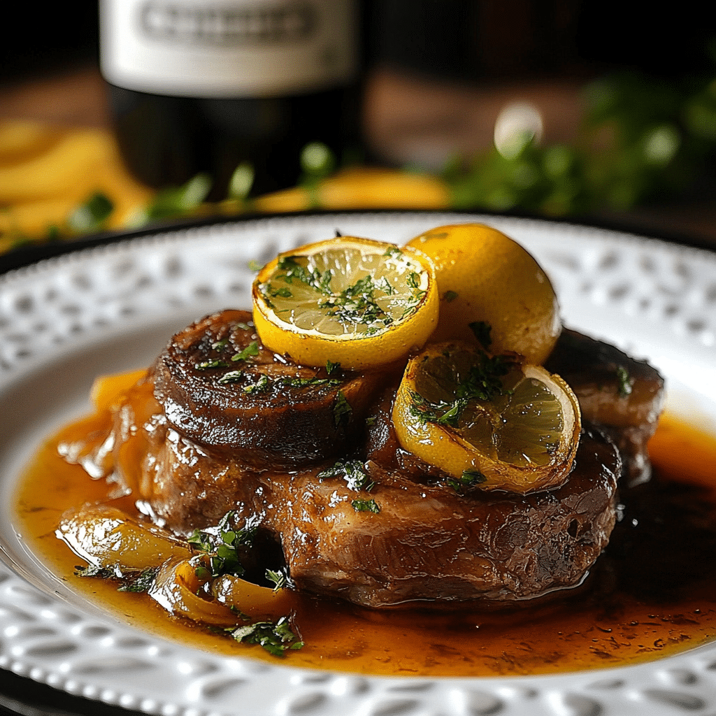 Receta de Ossobuco con Vino Blanco y Limón