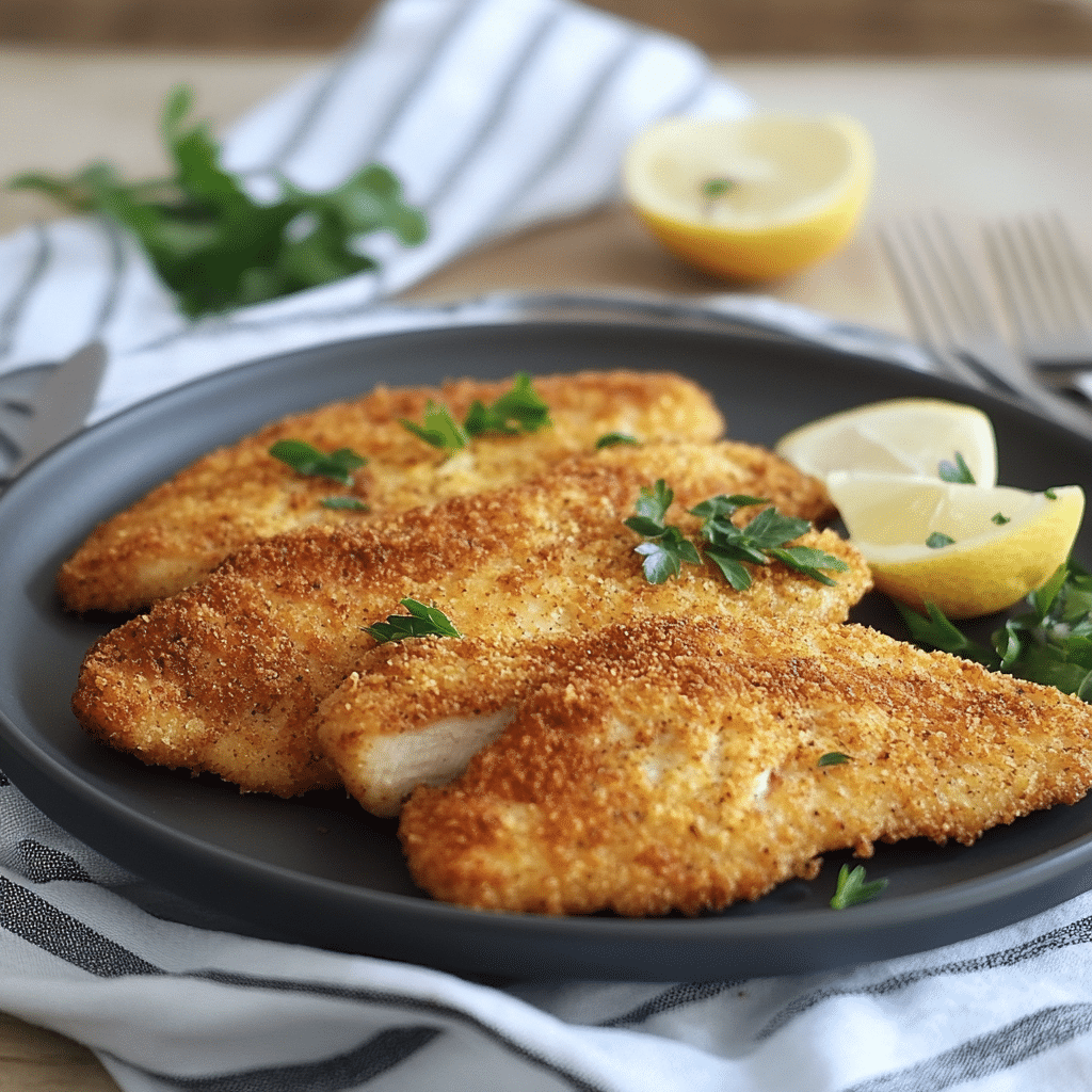Filetes de Pollo Empanados al Horno: Crujientes y Fáciles