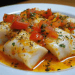 Bacalao con pimiento y tomate 49 Bacalao con pimiento y tomate
