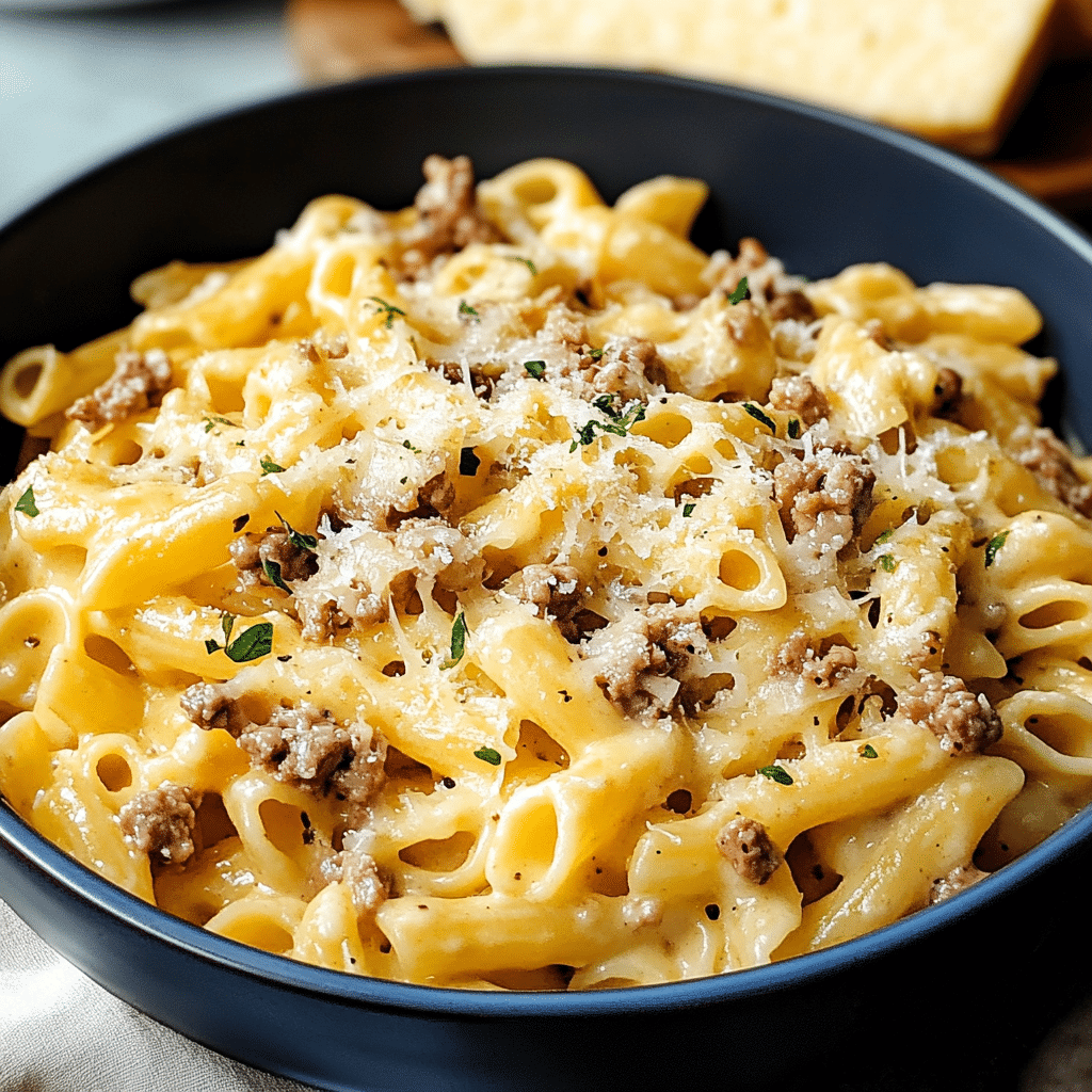 Pasta Cremosa con Carne Molida: Una Delicia Irresistible 112 Pasta Cremosa con Carne Molida: Una Delicia Irresistible