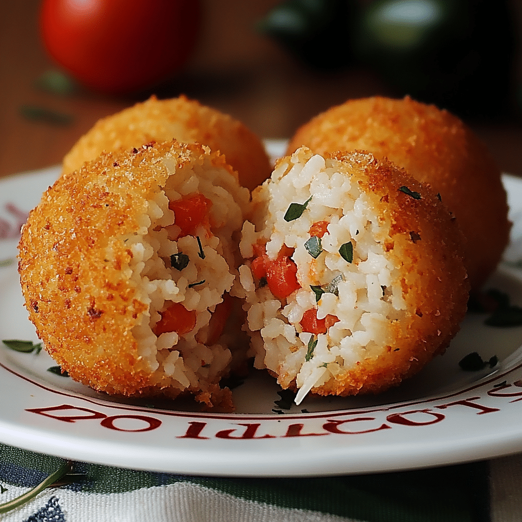 Bolas de Arroz Italianas Rellenas 47 Bolas de Arroz Italianas Rellenas