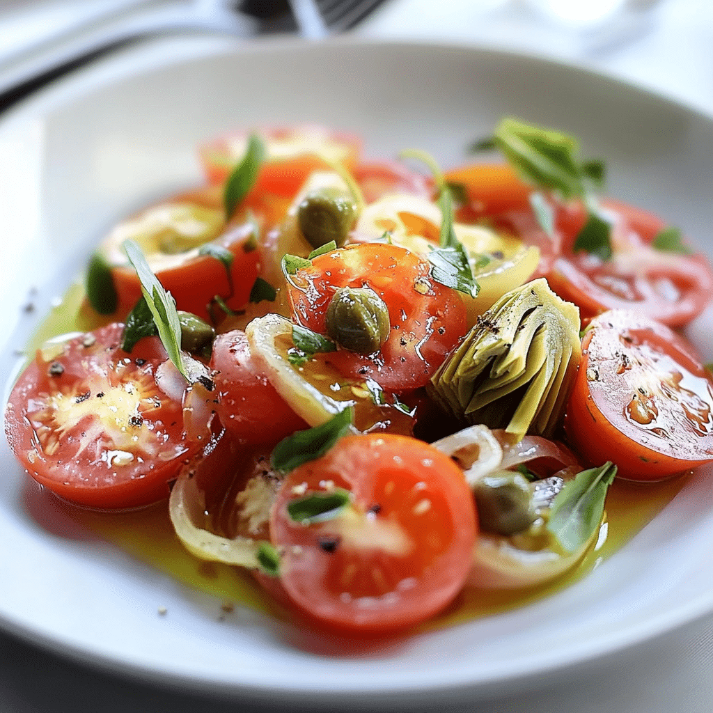 Ensalada de Tomate: Alcachofa y Alcaparras Deliciosa 76 Ensalada de Tomate: Alcachofa y Alcaparras Deliciosa