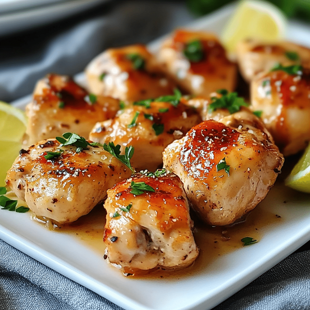 Bocados de Pollo con Limón y Ajo: Deléitate Hoy