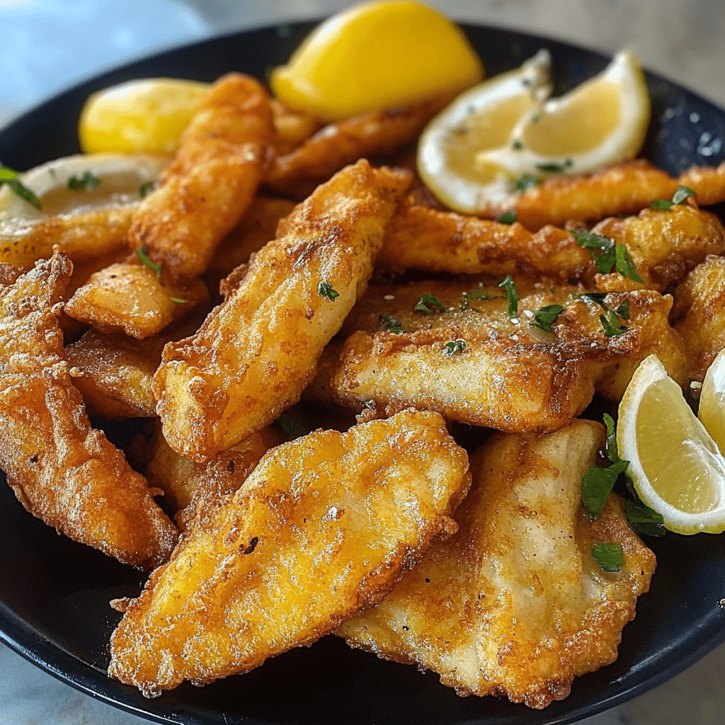 Pescado frito delicioso