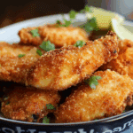 Pollo frito al horno