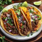 Tacos de Carne Cremosos que Encantarán tu Paladar