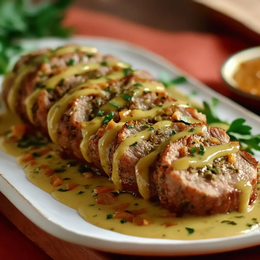 Rollo de Carne: Deliciosa Salsa de Mostaza y Más